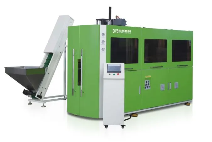 6500BPH تیز رفتار 4 گہا خودکار پانی کے رس کی بوتل اڑانے والی مشین